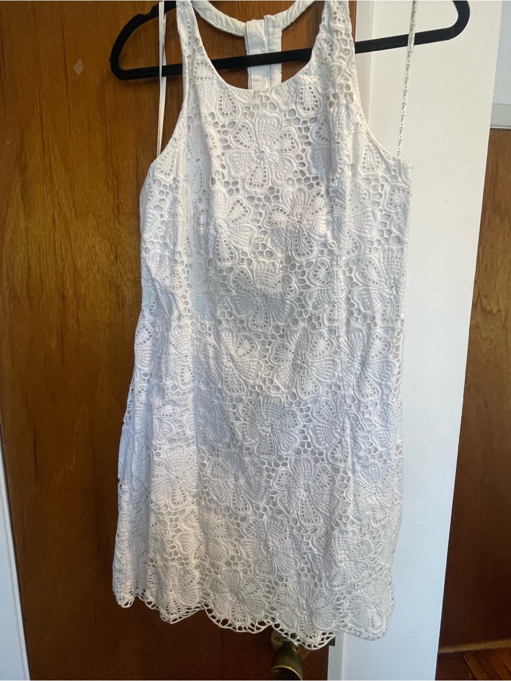 Lilly Pulitzer White Floral Lace Mini Dress